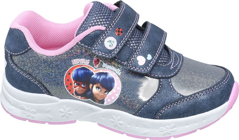 Deichmann - Miraculous Modré tenisky na suchý zip Kouzelná beruška a Černý kocour 28 modrá - obrázek 1