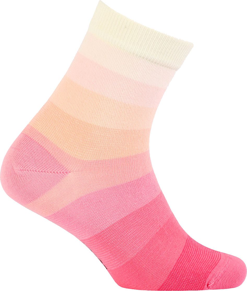Dívčí ponožky WOLA PROUŽKY růžové Velikost: 27-29 - obrázek 1
