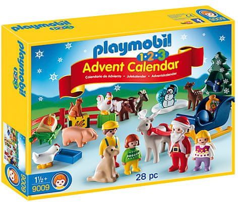 Playmobil Adventní kalendář , 1.2.3 Vánoce na statku, 28 ks - obrázek 1