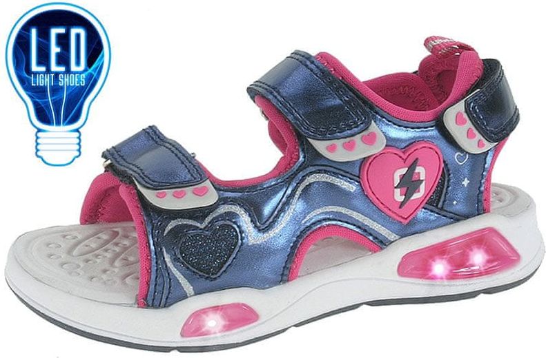 Beppi dívčí sandály 2171490 30 růžová/modrá - obrázek 1