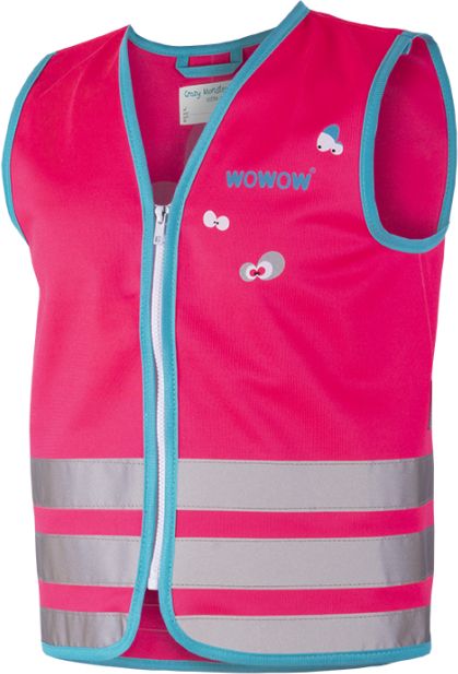 WOWOW Dětská reflexní vesta CRAZY MONSTER PINK velikost: M (šířka 44 cm, délka 51 cm) doporučeno pro 7 -9 let. - obrázek 2