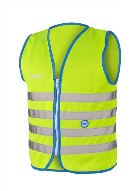 WOWOW Dětská reflexní vesta FUN JACKET GREEN velikost: M (šířka 44 cm, délka 51 cm) doporučeno pro 7 -9 let. - obrázek 1