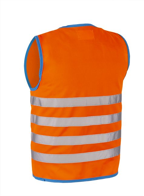 WOWOW Dětská reflexní vesta FUN JACKET ORANGE velikost: M (šířka 44 cm, délka 51 cm) doporučeno pro 7 -9 let. - obrázek 2