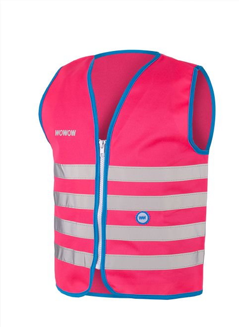 WOWOW Dětská reflexní vesta FUN JACKET PINK velikost: S (šířka 40 cm, délka 45 cm) doporučeno od 4 do 6 let. - obrázek 1