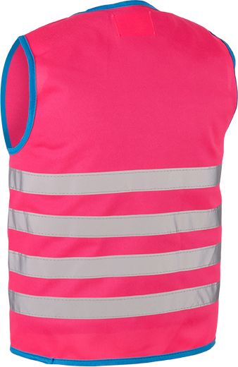 WOWOW Dětská reflexní vesta FUN JACKET PINK velikost: S (šířka 40 cm, délka 45 cm) doporučeno od 4 do 6 let. - obrázek 2