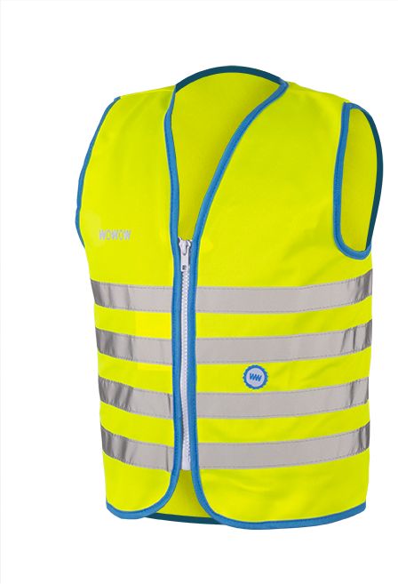 WOWOW Dětská reflexní vesta FUN JACKET YELLOW velikost: M (šířka 44 cm, délka 51 cm) doporučeno pro 7 -9 let. - obrázek 1