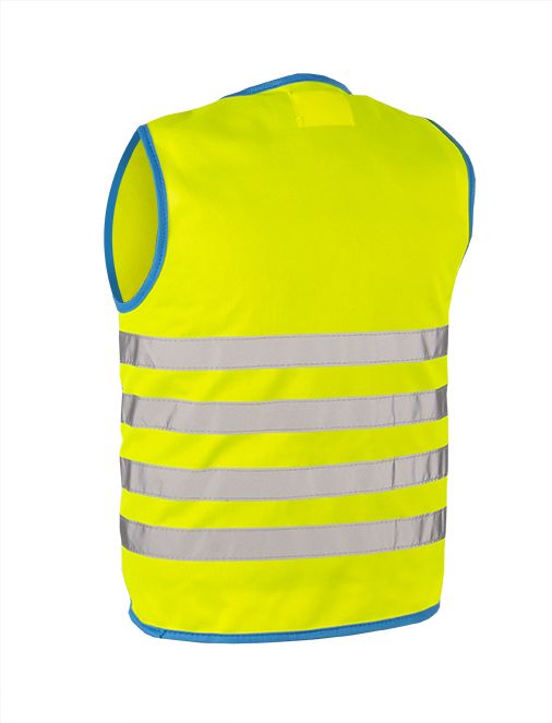 WOWOW Dětská reflexní vesta FUN JACKET YELLOW velikost: M (šířka 44 cm, délka 51 cm) doporučeno pro 7 -9 let. - obrázek 2