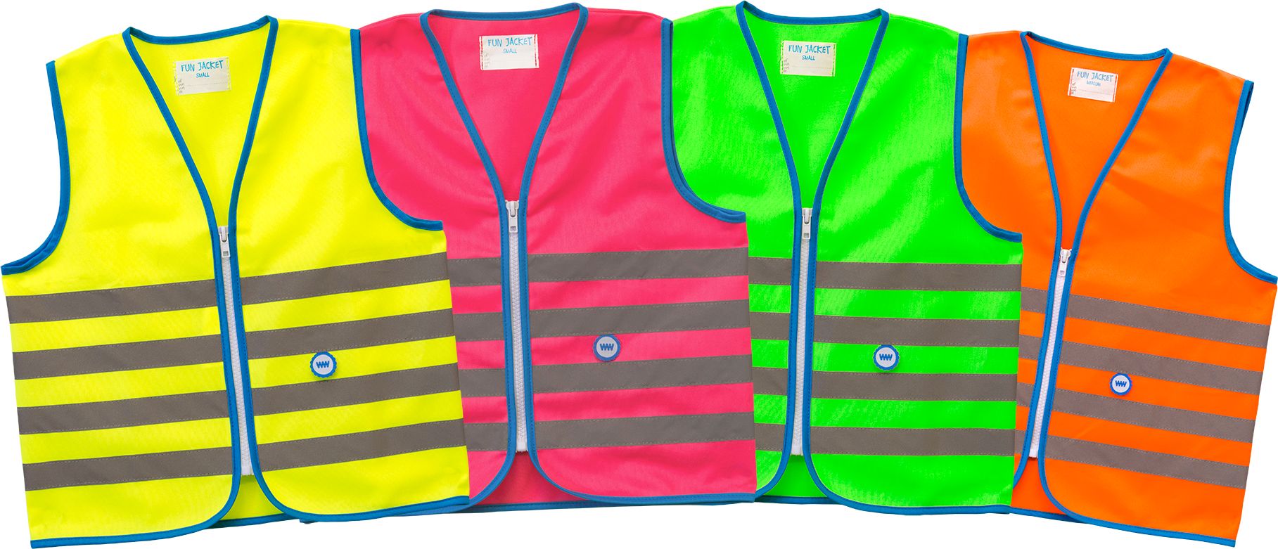 WOWOW Dětská reflexní vesta FUN JACKET YELLOW velikost: M (šířka 44 cm, délka 51 cm) doporučeno pro 7 -9 let. - obrázek 3