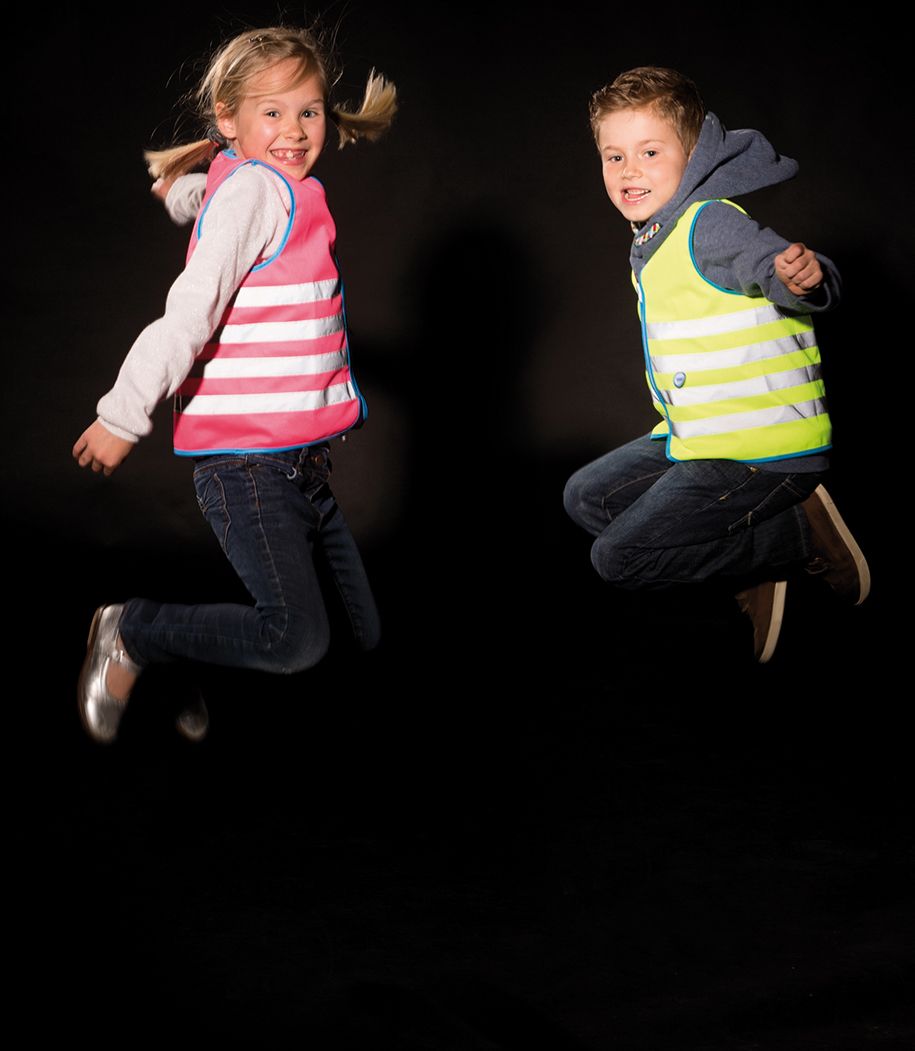 WOWOW Dětská reflexní vesta FUN JACKET YELLOW velikost: M (šířka 44 cm, délka 51 cm) doporučeno pro 7 -9 let. - obrázek 4