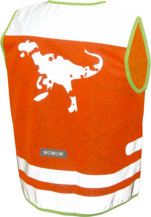 WOWOW Dětská Reflexní vesta NUTTY JACKET ORANGE velikost: M (šířka 44 cm, délka 51 cm) doporučeno pro 7 -9 let. - obrázek 1