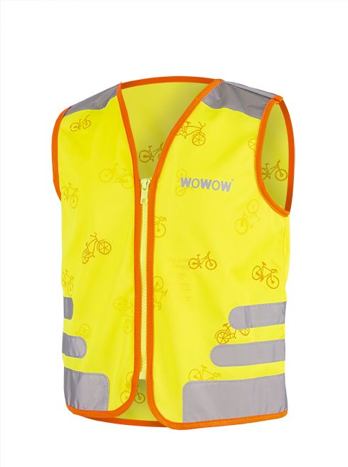 WOWOW Dětská Reflexní vesta NUTTY JACKET YELLOW velikost: S (šířka 40 cm, délka 45 cm) doporučeno od 4 do 6 let. - obrázek 3