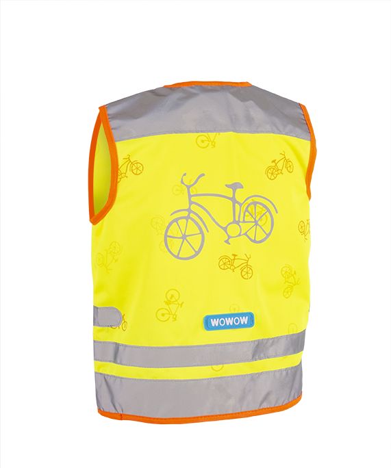 WOWOW Dětská Reflexní vesta NUTTY JACKET YELLOW velikost: L (šířka 52 cm, délka 54 cm) doporučeno pro 10 a více let. - obrázek 2