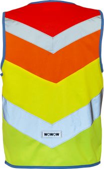 WOWOW Dětská reflexní vesta RAINBOW JACKET RED COMBO velikost: S (šířka 40 cm, délka 45 cm) doporučeno od 4 do 6 let. - obrázek 1