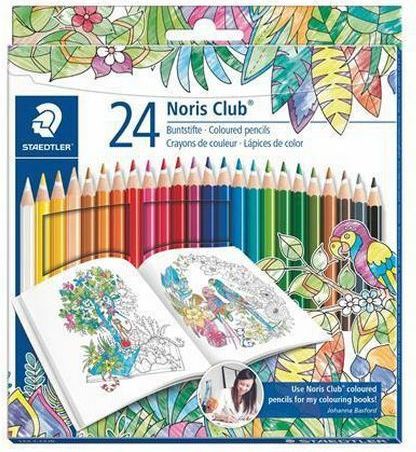 Barevné pastelky Noris Club Johanna Basford lim.edice sada šestihranná 24ks - obrázek 1