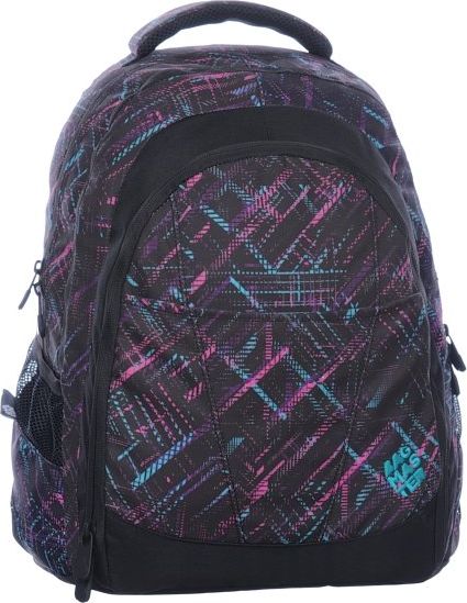 Studentský batoh DIGITAL 0115 B BLACK/VIOLET/BLUE - obrázek 1