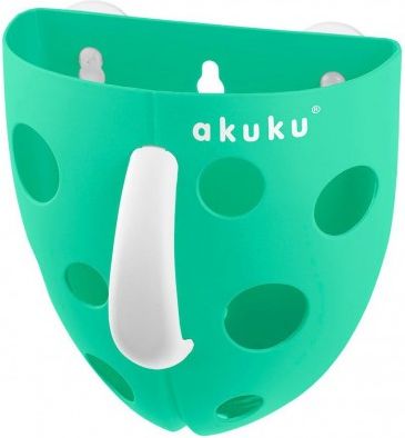 Plastový box na hračky do vany Akuku mátový, Zelená - obrázek 1