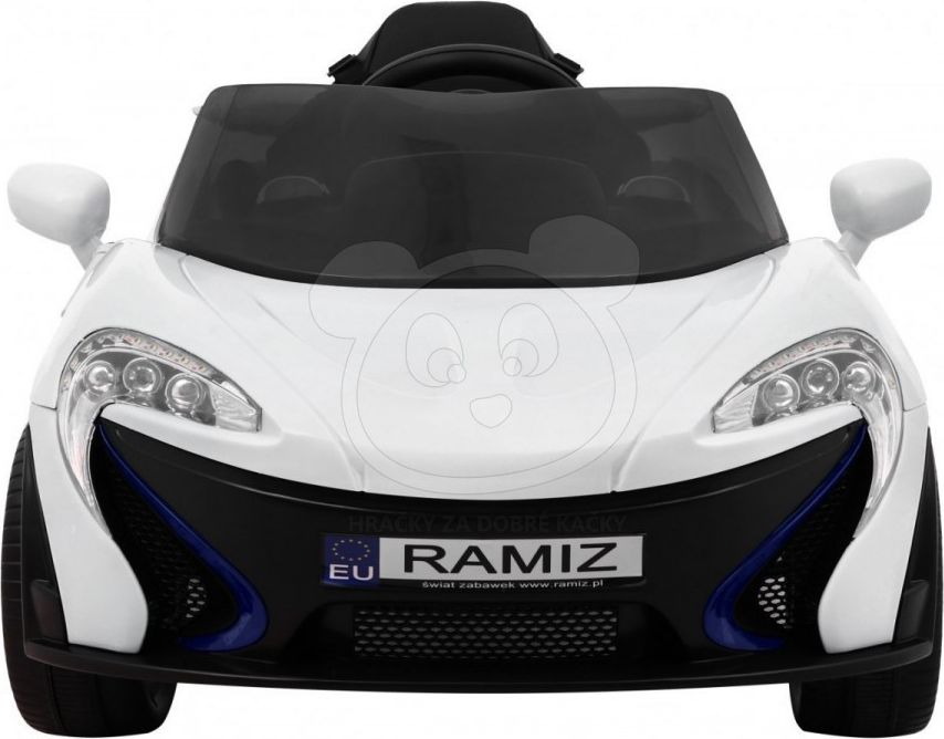 Elektrické autíčko Small Racer - bílé - obrázek 3