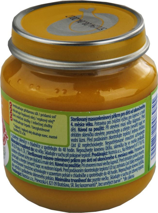 Hami příkrm zelenina s kuřecími prsy 125g 4M - balení 6 ks - obrázek 2