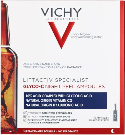 Vichy Ampule proti pigmentovým skvrnám Liftactiv Specialist Glyco-C (Night Peel Ampoules) 10x2 ml - obrázek 1