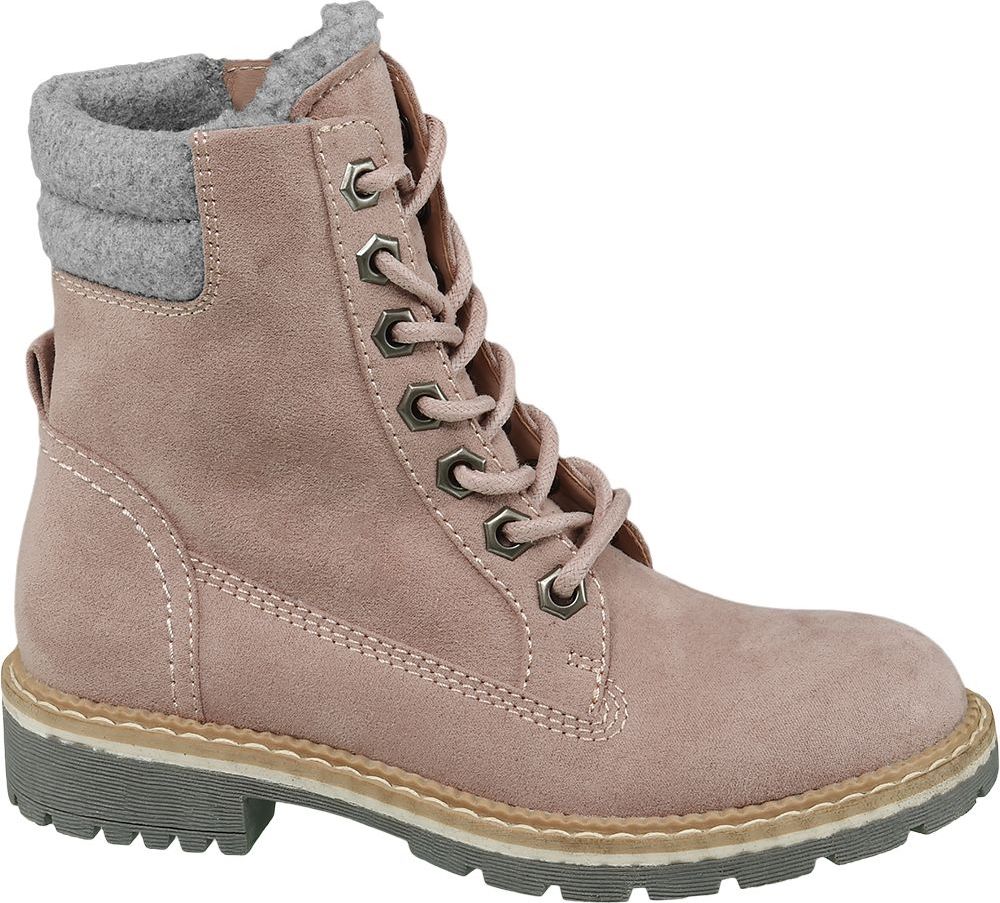 Deichmann - Venice Růžová kotníková obuv Venice se zipem 31 růžová - obrázek 1