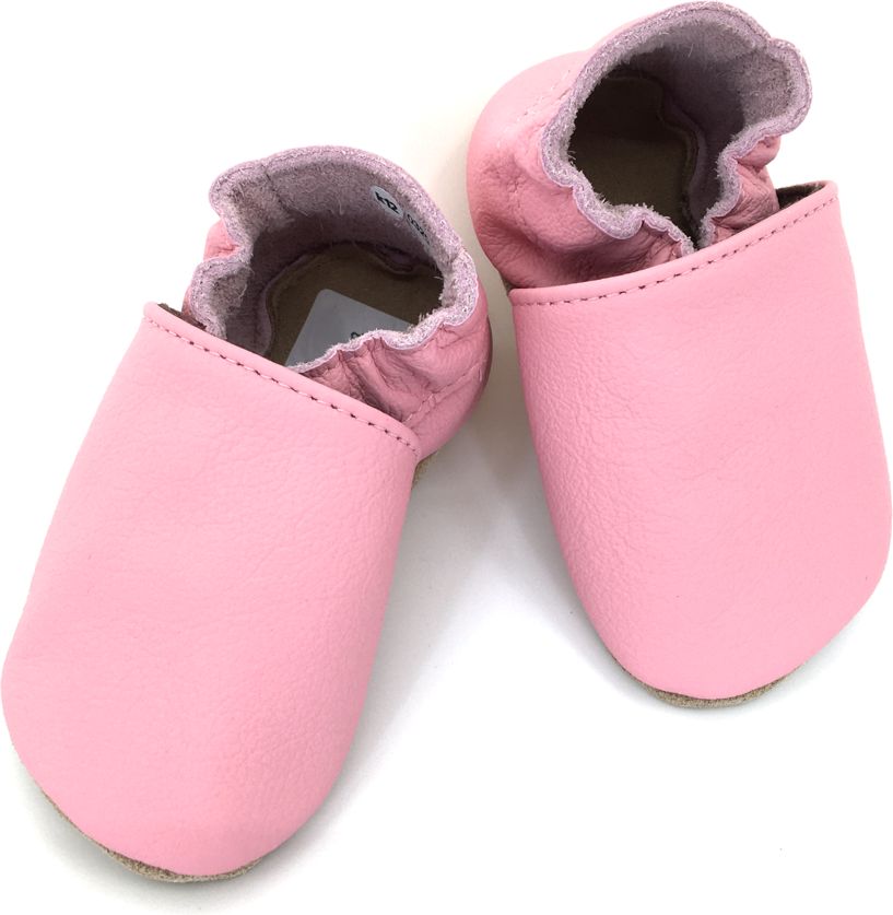 Kožené barefoot capáčky BaBice Růžové BA-057 Velikost: 17 - obrázek 5