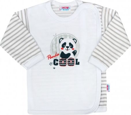 Kojenecká košilka New Baby Panda, Šedá, 56 (0-3m) - obrázek 1