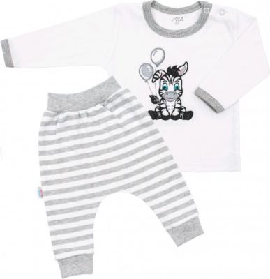 2-dílná kojenecká souprava New Baby Zebra exclusive, Bílá, 62 (3-6m) - obrázek 1