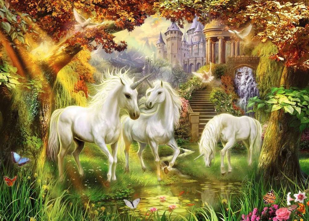 Ravensburger Puzzle 1000 dílků Unicorns in the Forest - obrázek 1