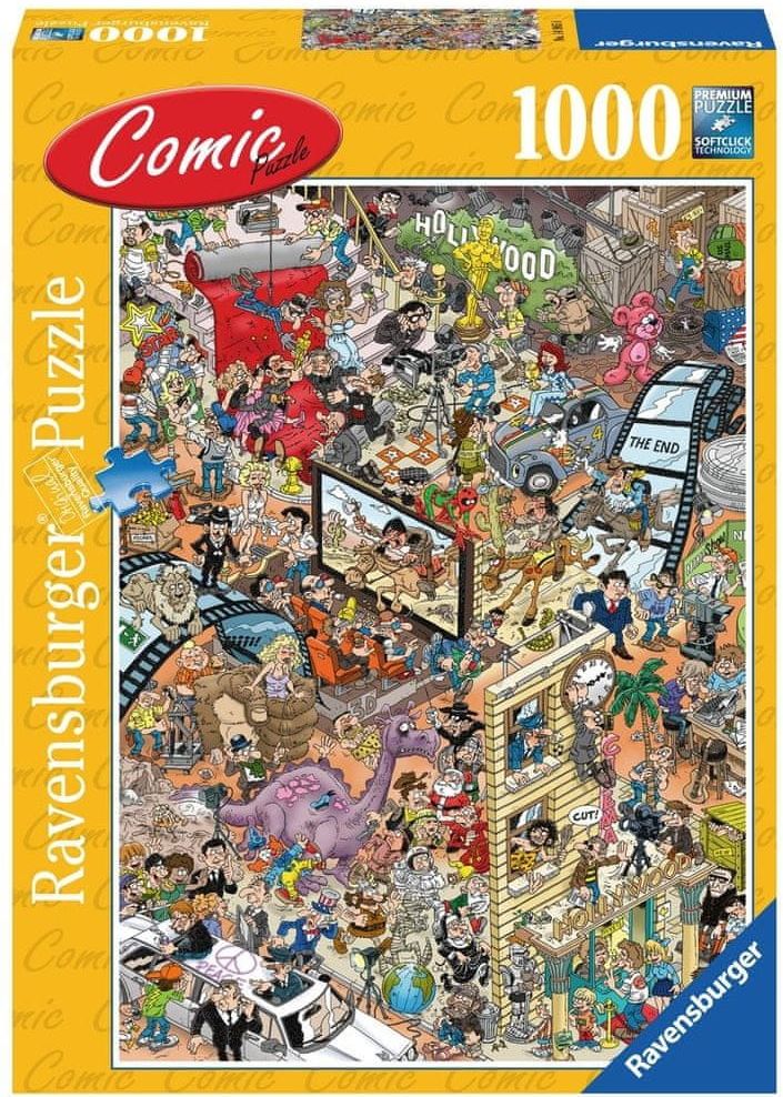 Ravensburger Puzzle 1000 dílků Comic Puzzle - Hollywood - obrázek 1