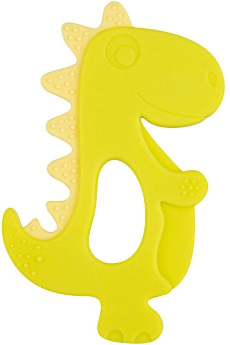 Silikonové kousátko Canpol Dinosaurus Yellow 2020 - obrázek 1