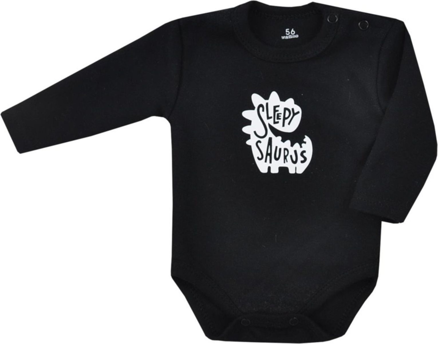 Kojenecké body s dlouhým rukávem Koala Magic Animals černé - Kojenecké body s dlouhým rukávem Koala Magic Animals černé - obrázek 1