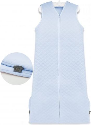 Baby Nellys Spací vak Velvet prošívaný (85 - 106 cm) - modrý - obrázek 2