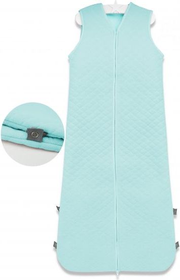 Baby Nellys Spací vak Velvet prošívaný (85 - 106 cm) - mátový - obrázek 1