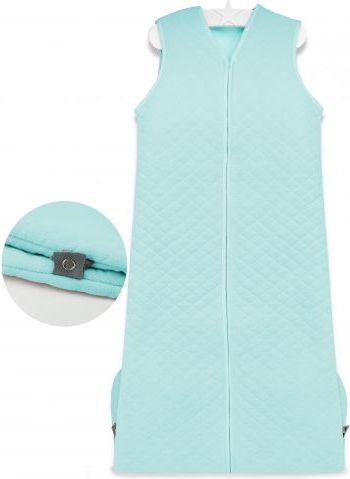 Baby Nellys Spací vak Velvet prošívaný (85 - 106 cm) - mátový - obrázek 2