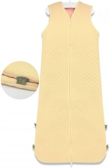 Baby Nellys Spací vak Velvet prošívaný (85 - 106 cm) - meruňkový - obrázek 1