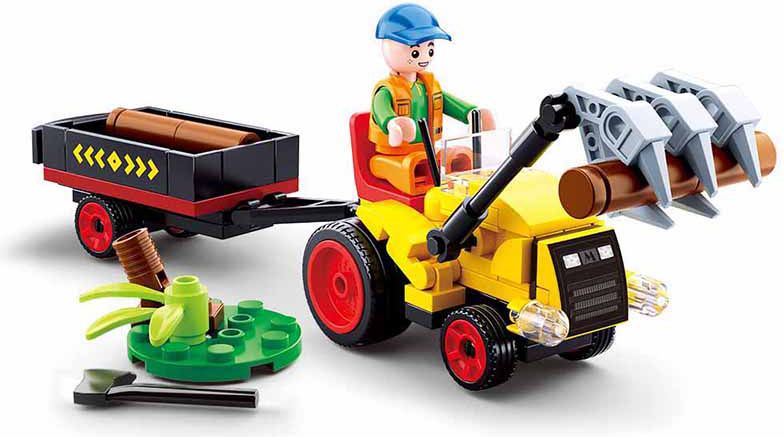 Sluban Town Farma M38-B0777 Traktůrek s přívěsem - obrázek 1
