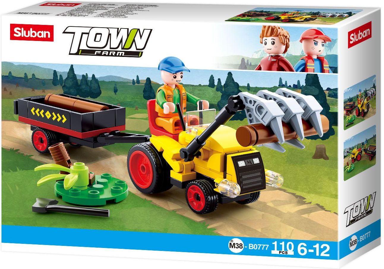 Sluban Town Farma M38-B0777 Traktůrek s přívěsem - obrázek 3