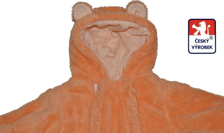Zimní kojenecká kombinéza Lama, modrá s ouškama Dětský svět vel.56 - obrázek 3