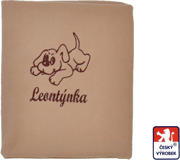 Deka do kočárku se jménem Dětský svět vlastní návrh, béžová Leontýnka - obrázek 1