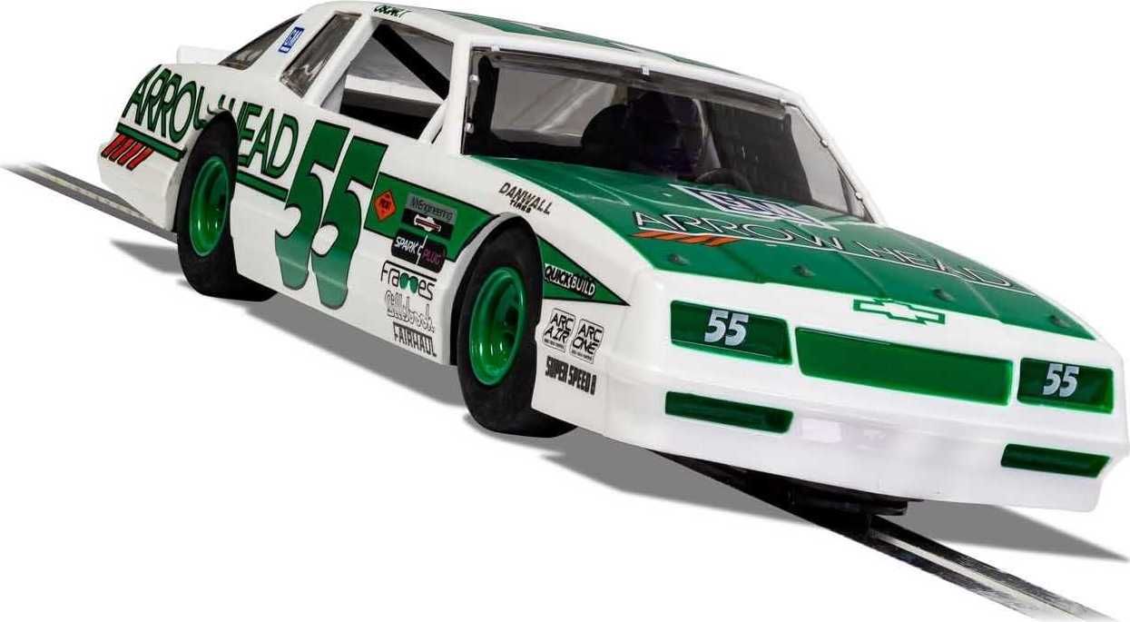 Autíčko Super Resistant SCALEXTRIC C4079 - Chevrolet Monte Carlo - Green & White No.55 (1:32) - obrázek 3
