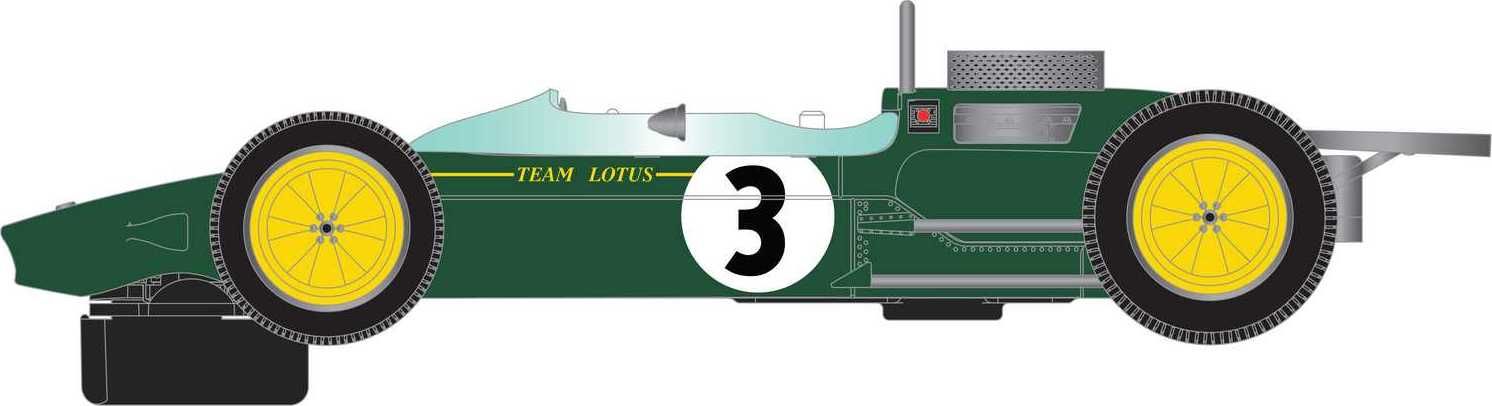 Autíčko Rally SCALEXTRIC C4083 - Lotus 25 - Monaco GP 1963 - Jack Brabham (1:32) - obrázek 2