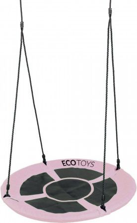 ECOTOYS Houpací kruh Čapí hnízdo (průměr 100cm) růžový - obrázek 1