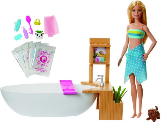 Barbie wellness panenka v lázních herní set - obrázek 1