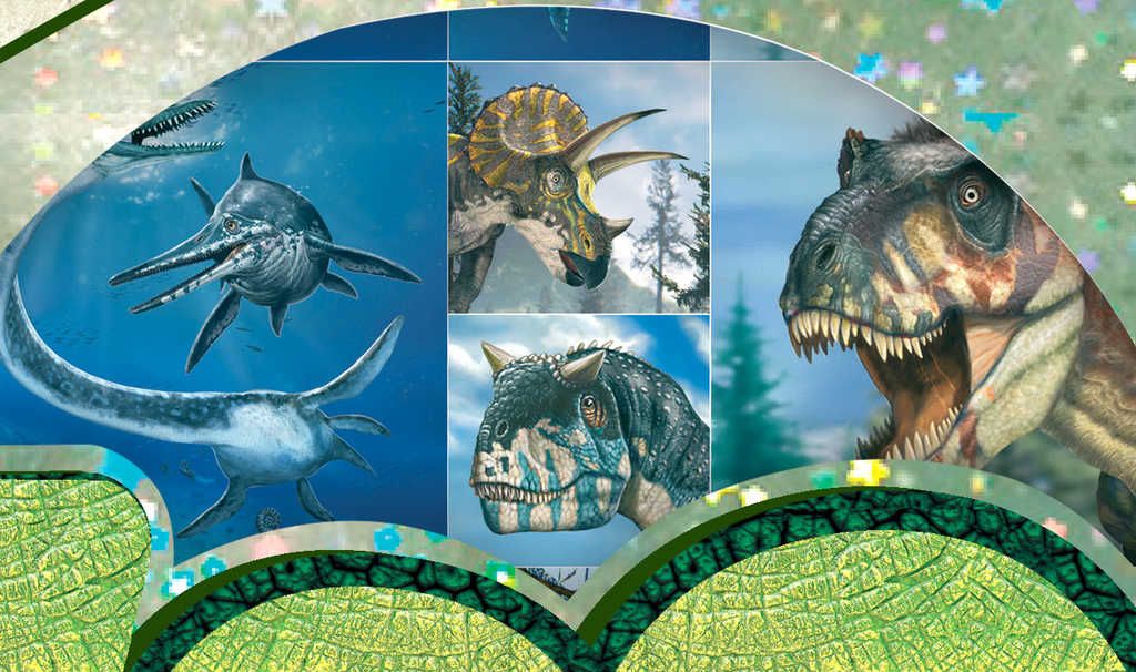 JIRI MODELS Omalovánky + samolepky 100ks Dinosauři - obrázek 2