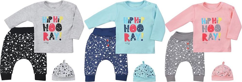 3-dílná dětská souprava Koala Hip-Hip Varianta: šedá/62 (3-6m) - obrázek 6
