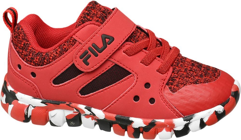 Deichmann - Fila Červené tenisky na suchý zip Fila 29 červená - obrázek 1