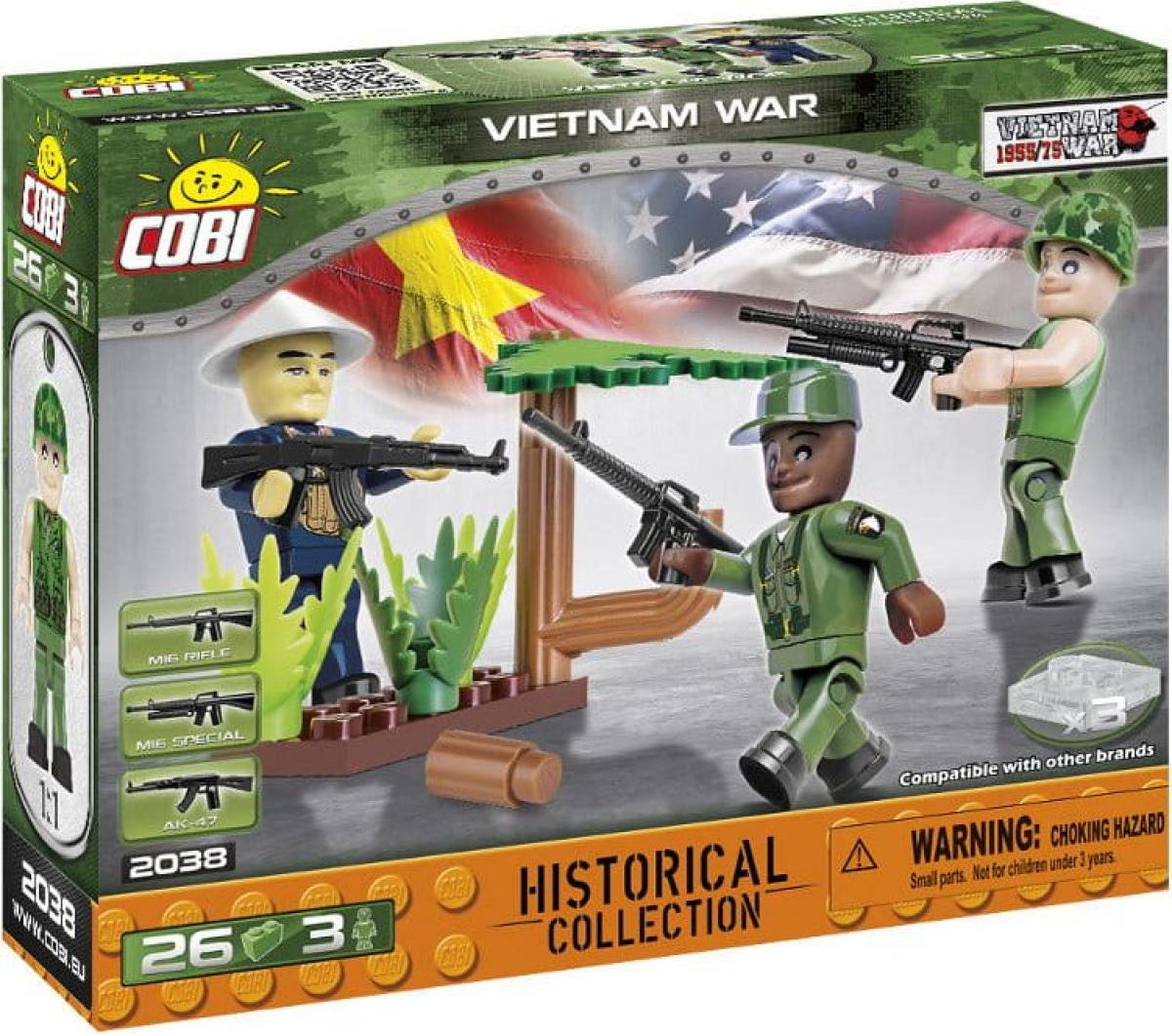 Cobi 2038 Malá armáda 3 figurky s doplňky Vietnamská válka - obrázek 1