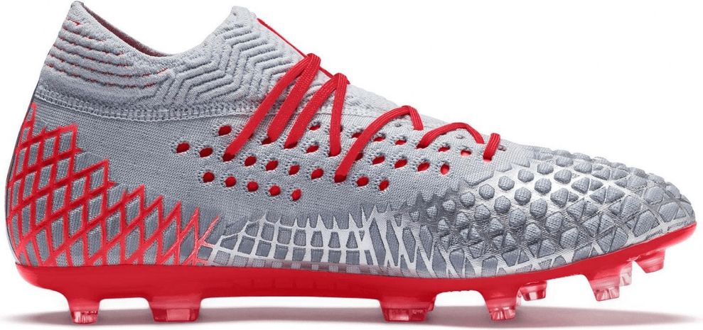 Puma Kopačky Puma Future 4.1 Netfit FG/AG Šedá / Červená, 46 - obrázek 1