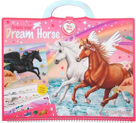 Create Your Omalovánky, kreativní sada Miss Melody, Dream Horse, 305 samolepek - obrázek 1