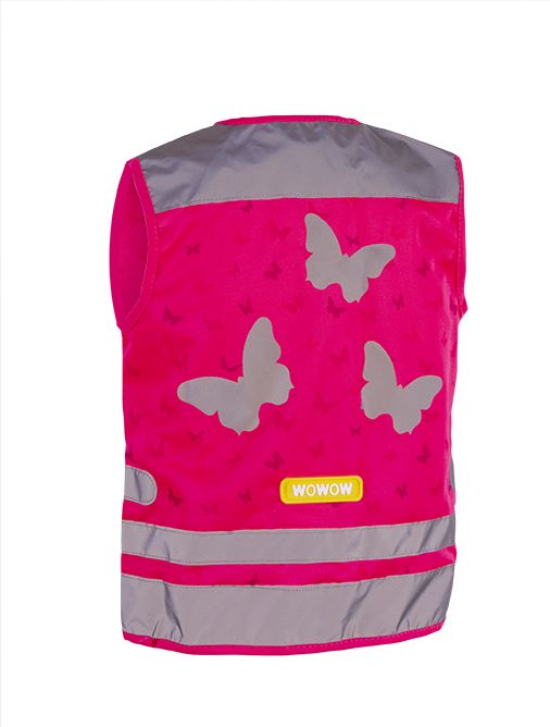 WOWOW Dětská Reflexní vesta NUTTY JACKET PINK velikost: XS (šířka 36 cm, délka 41 cm) - doporučeno do 4 let. - obrázek 2